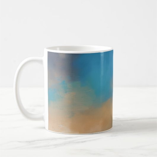 Mug Dégradé de plage calme (Gauche)
