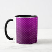 Mug Dégradé de points noirs et violets couleurs foncée (Gauche)