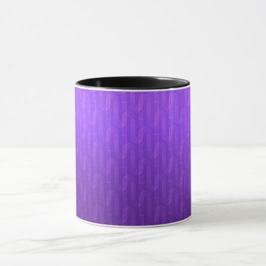 Mug Dégradé du lilas néon. (Centre)