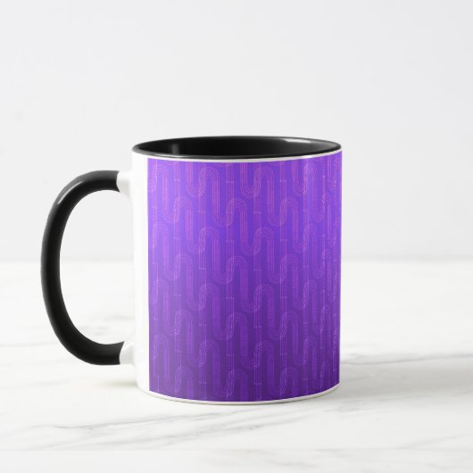 Mug Dégradé du lilas néon. (Gauche)