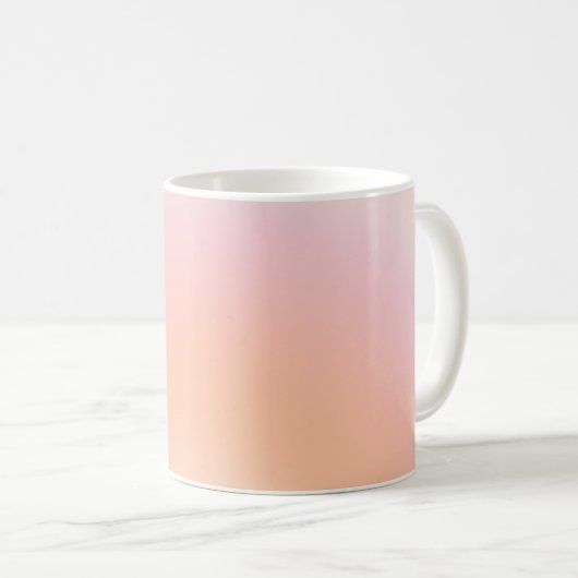 Mug Dégradé Fuzz Peach (Devant droit)