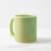 Mug Dégradé géométrique jaune moderne (Devant gauche)