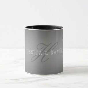 Mug Dégradé gris changeant progressivement Tout nom/s