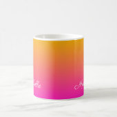 Mug dégradé jaune et rose ombre (Centre)