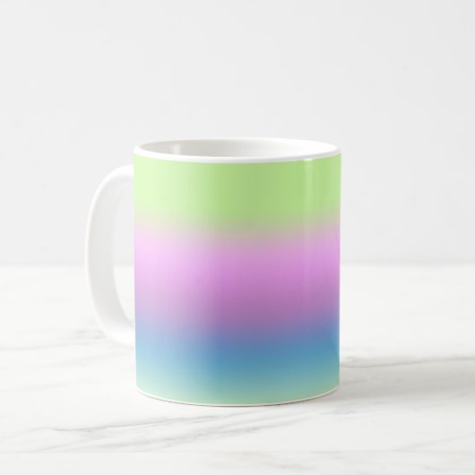 Mug Dégradé lumineux. (Devant gauche)