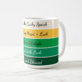 Mug Dégradé Moderne de la Saint-Patrick (Devant droit)