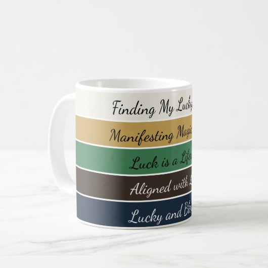 Mug Dégradé Moderne de la Saint-Patrick (Devant gauche)