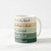 Mug Dégradé moderne de la Saint-Patrick (Devant droit)
