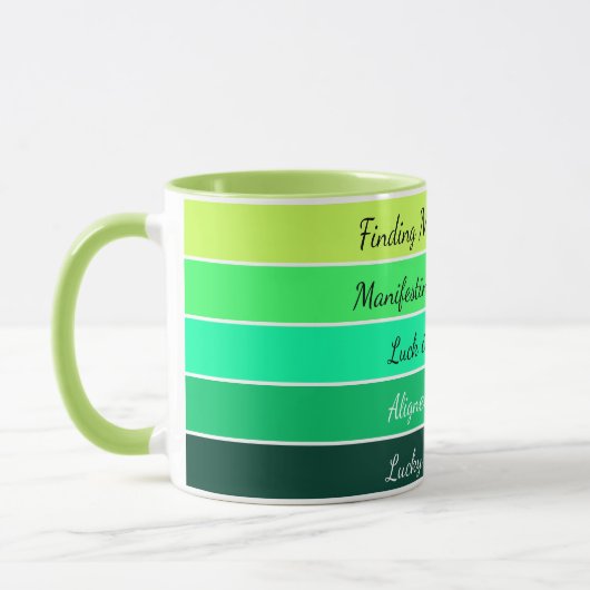 Mug Dégradé Moderne de la Saint-Patrick (Gauche)
