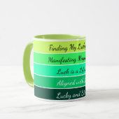 Mug Dégradé Moderne de la Saint-Patrick (Devant gauche)