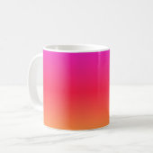 Mug Dégradé moderne rose à orange (Devant gauche)
