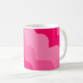 Mug Dégradé ondulé rose (Devant droit)