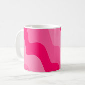 Mug Dégradé ondulé rose (Devant gauche)