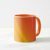 Mug dégradé orange et jaune doré (Devant droit)