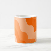 Mug dégradé orange ondulé des vagues océaniques (Centre)