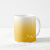 Mug dégradé personnalisé ombre jaune (Devant droit)