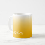 Mug dégradé personnalisé ombre jaune (Devant gauche)