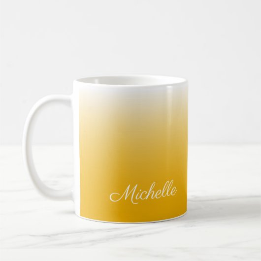Mug dégradé personnalisé ombre jaune (Gauche)
