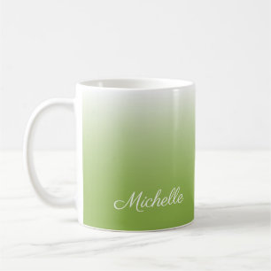Mug dégradé personnalisé vert vert foncé