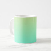 Mug Dégradé simple pastel jaune turquoise (Devant gauche)