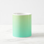 Mug Dégradé simple pastel jaune turquoise (Centre)