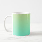 Mug Dégradé simple pastel jaune turquoise (Gauche)