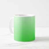 Mug dégradé vert à blanc #00cc00 (Devant gauche)