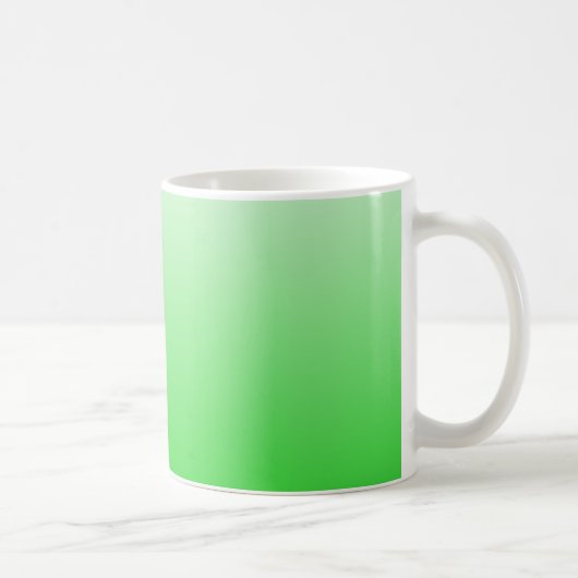 Mug dégradé vert à blanc #00cc00 (Droite)