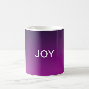 Mug Dégradé violet moderne ombré et texte blanc modifi