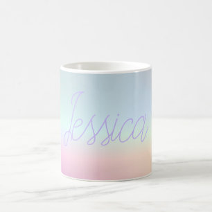 Mug Dégradés ombrés colorés cool et votre script