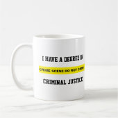 Mug Degré dans la justice pénale (Gauche)