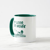 Mug Degrowth Is Freedom: Buy Less, Live More (Devant gauche)