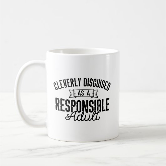 Mug déguisé en adulte responsable (Gauche)