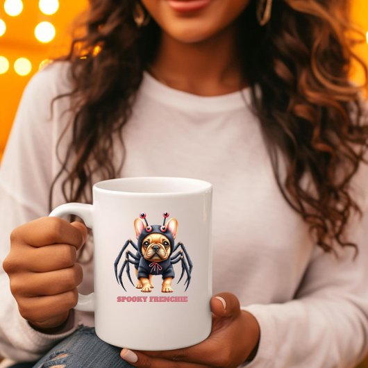 Mug Déguisement d'araignée Frenchie chiot Halloween