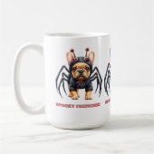 Mug Déguisement d'araignée Frenchie chiot Halloween (Gauche)