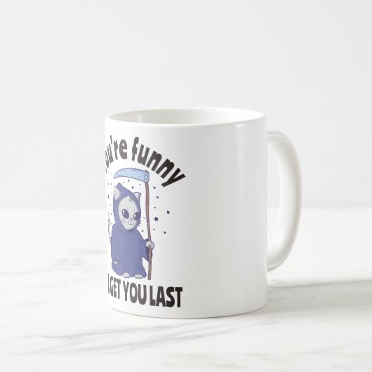 Mug Déguisement de chat de la Faucheuse drôle pour Hal (Devant droit)