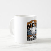 Mug Déguisement de nurse effrayant Halloween Ghost Nur (Devant gauche)
