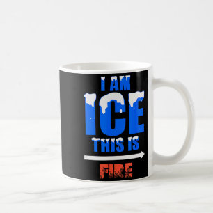 Mug Déguisement drôle de glace et de feu Halloween fam