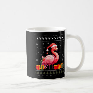 Mug Déguisement Flamant Rose Noël Chapeau Santa Sweat