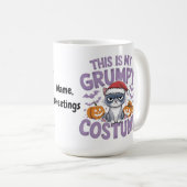 Mug Déguisement Halloween de Grumpy Cat, drôle d'anima (Devant droit)