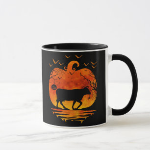 MUG DEGUISEMENT VACHE HALLOWEEN CITROUILLE SAISON AUTO