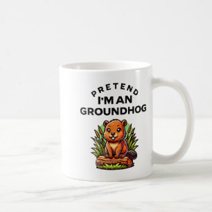Mug Déguisez-vous en une marmotte drôle et paresseuse
