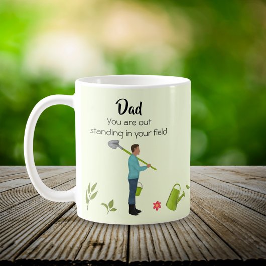 Mug Dehors Papa marrant jardiner Fête des Pères