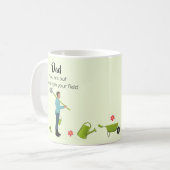 Mug Dehors Papa marrant jardiner Fête des Pères (Devant gauche)