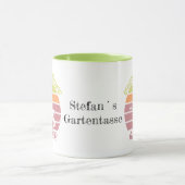 Mug dein Nom personnalisierbares Design Gärtner (Centre)