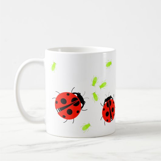 Mug Déjeuner de coccinelle (Gauche)