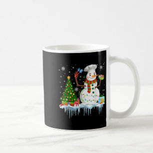 Mug Déjeuner de neige dame Noël arbre Noël lumières ne