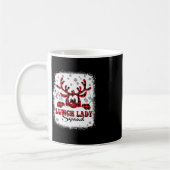 Mug Déjeuner de Noël Lady Squad Reinder Buffalo Plaid (Gauche)