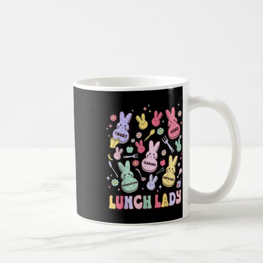 Mug Déjeuner de Pâques Lady Squad Retro School Cafeter (Droite)