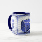 Mug Déjeuner Fling Blues (Devant gauche)